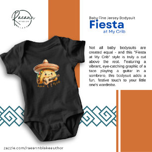 Fiesta en Mi Casa Bebé Jersey Bodysuit Fino