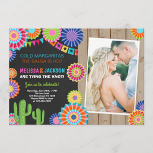 Fiesta Engagement Party Invitación a Chalk Mexican