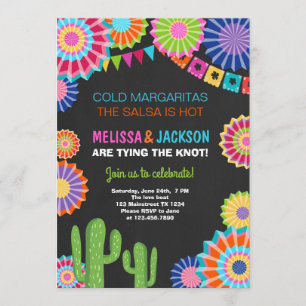Fiesta Engagement Party Invitación Cactus Mexicano