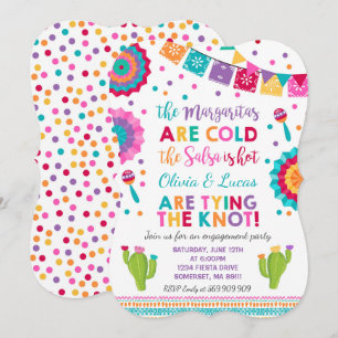Fiesta Engagement Party Invitación Fiesta mexicano