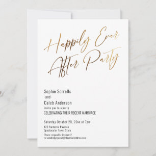 Fiesta Felices para Siempre Invitación Elegante Do