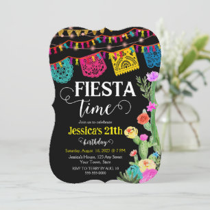 Fiesta fiesta de cumpleaños Invitación temática me