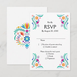 Fiesta Floral Boda Quinceañera RSVP