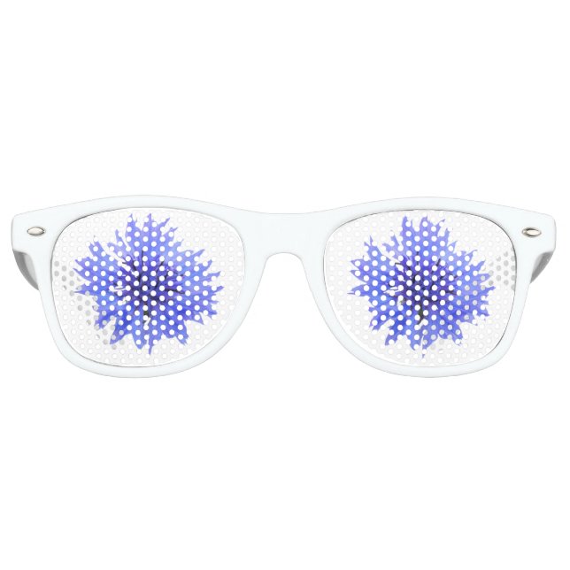 Fiesta Gafas de sol - flor de maíz azul (Anverso)