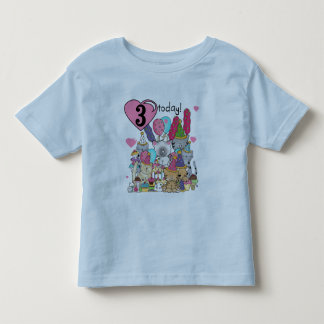 Fiesta Gatitos Tercer cumpleaños camisetas y regal