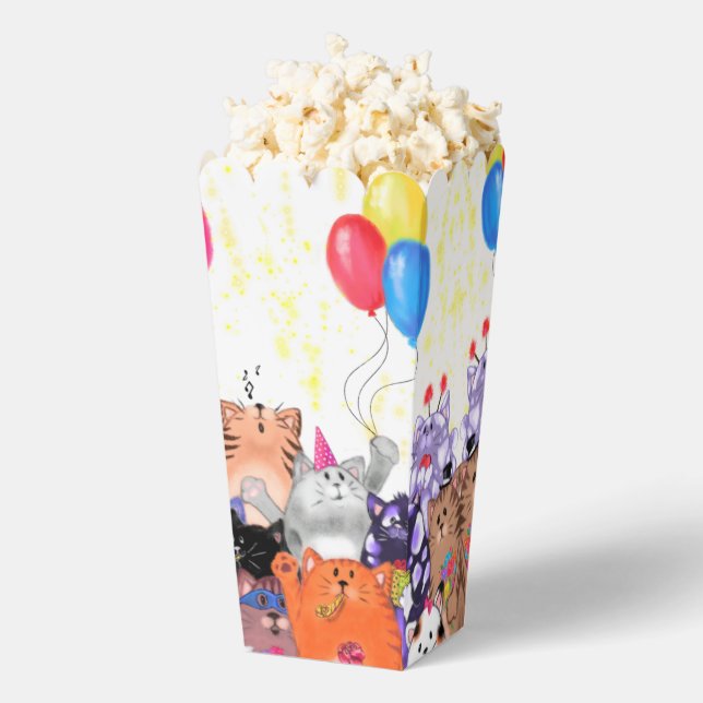 Fiesta Gato Feliz Caja de Palomitas (apareció)