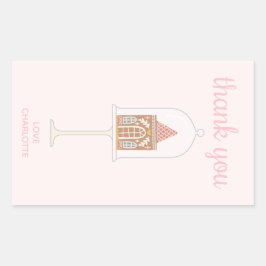 Fiesta Gingerbread Gracias Pegatinas Rectangle