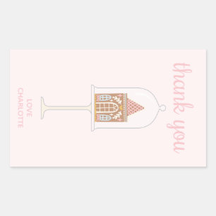 Fiesta Gingerbread Gracias Pegatinas Rectangle