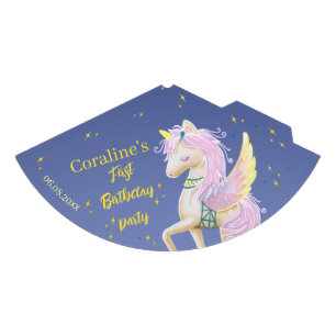 Fiesta Gorra por primer cumpleaños con unicornio.