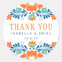 Fiesta Gracias Pegatina