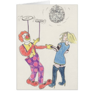 Fiesta gracioso Amor Payaso Romance Humor Valentin