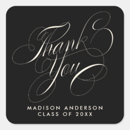 Fiesta Grad de Script Clásico Gracias Sello para s