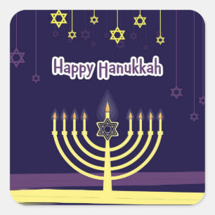 Fiesta Hanukkah Suministros de regalo Pegatinas de