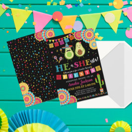 Fiesta He o She-esta Invitación Mexicana