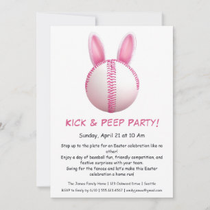 Fiesta Hit & Peep - Invitación al béisbol de Pascu
