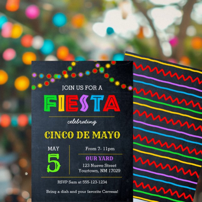 Fiesta Ilumina La Invitación Cinco De Mayo (Subido por el creador)