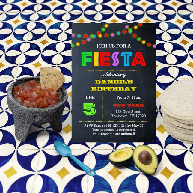 Fiesta Ilustra Toda Invitación De Ocasión (Subido por el creador)