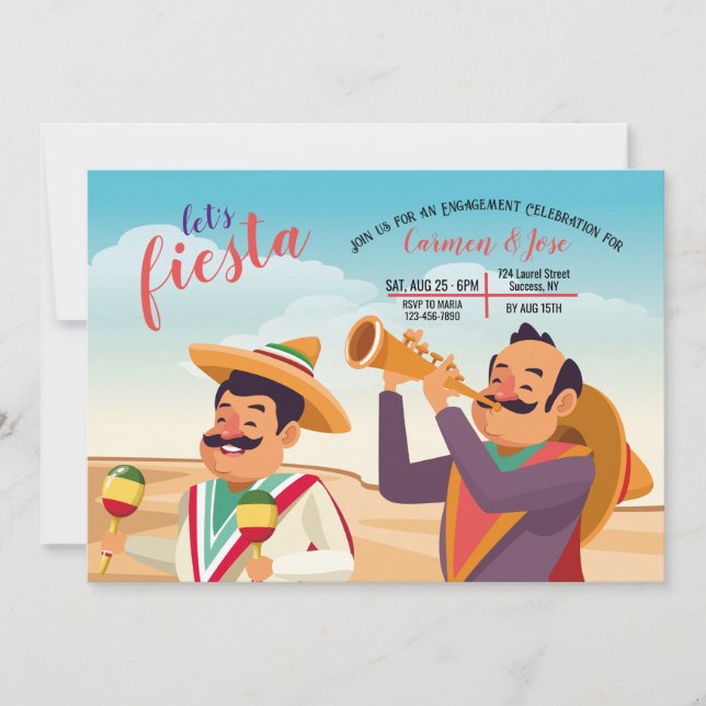Fiesta Invitación (Anverso)