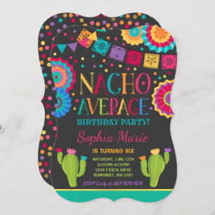 Fiesta Invitación al cumpleaños Nacho Fiesta prome