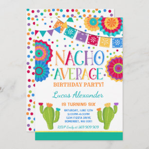 Fiesta Invitación al cumpleaños Nacho Fiesta prome
