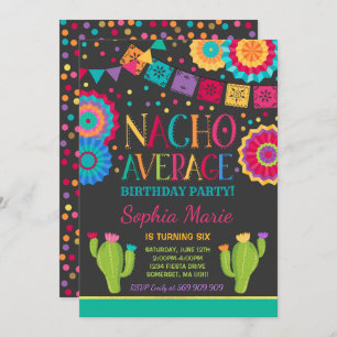 Fiesta Invitación al cumpleaños Nacho Fiesta prome