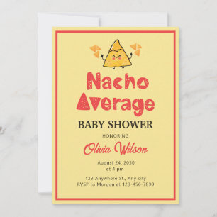 Fiesta Invitación Baby Shower Ducha Nacho Promedio