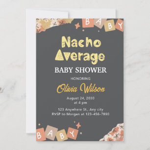 Fiesta Invitación Baby Shower Ducha Nacho Promedio