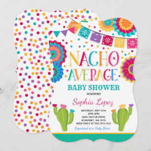 Fiesta Invitación Baby Shower Ducha Nacho Promedio