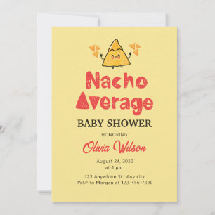 Fiesta Invitación Baby Shower Ducha Nacho Promedio