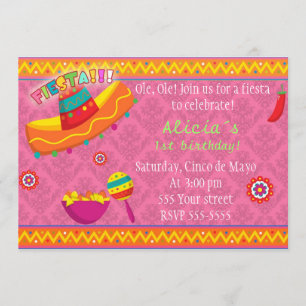 Fiesta Invitación Chica Fiesta Cumpleaños Fiesta R
