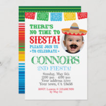 Fiesta, Invitación Cinco de mayo con Foto