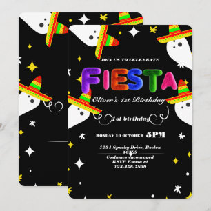Fiesta Invitación de cumpleaños Chalkboard México