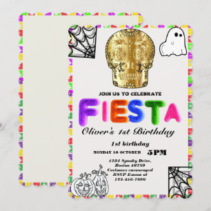 Fiesta Invitación de cumpleaños Chalkboard México