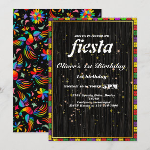 Fiesta Invitación de cumpleaños Chalkboard México