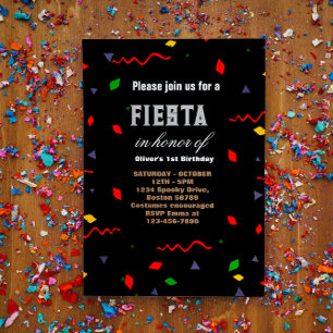 Fiesta Invitación de cumpleaños Chalkboard México