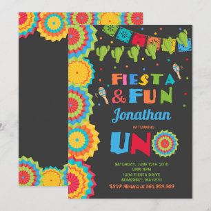 Fiesta Invitación de cumpleaños Fiesta Fun Turning