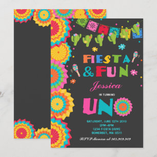 Fiesta Invitación de cumpleaños Fiesta Fun Turning