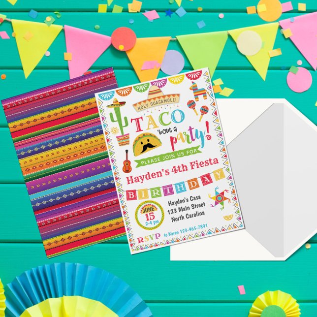 Fiesta Invitación de cumpleaños, Fiesta mexicano d (Subido por el creador)