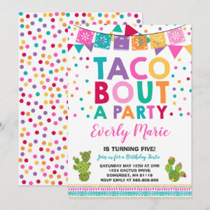 Fiesta Invitación de cumpleaños Taco Bout A Fiesta