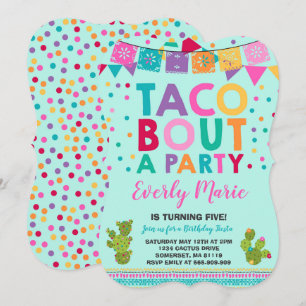 Fiesta Invitación de cumpleaños Taco Bout A Fiesta