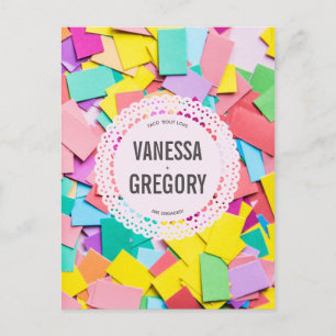 "Fiesta" - Invitación de la fiesta de compromiso p