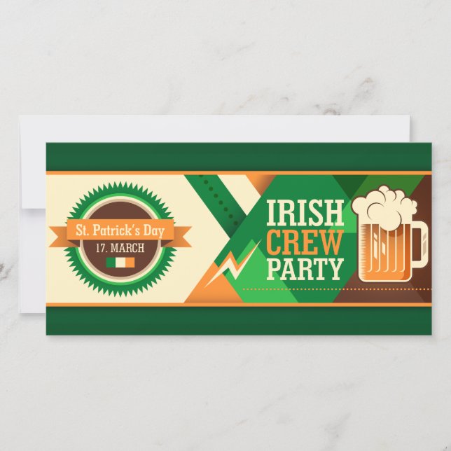 Fiesta irlandés Shamrock en el Día de San Patricio (Anverso)