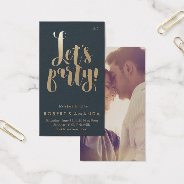 Fiesta Jack y Jill Ticket, oro (Oficina)