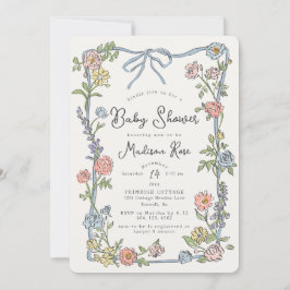 Fiesta Jardín de primavera Pastel Floral Baby Show