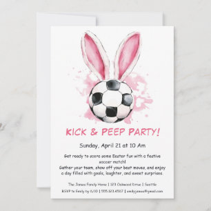 Fiesta Kick & Peep - Invitación al fútbol de Pascu