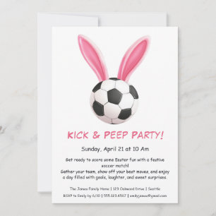 Fiesta Kick & Peep – Invitación de Fútbol de Pascu