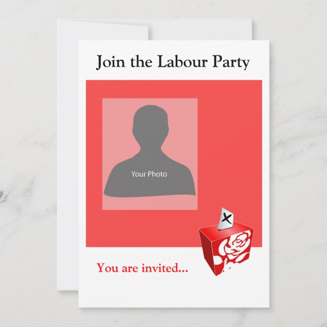 Fiesta laboral de plantilla de invitación (Anverso)