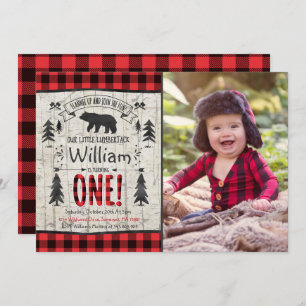 Fiesta Lumberjack Invitación al cumpleaños Lumberj