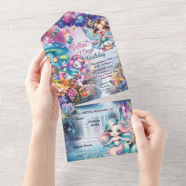 Fiesta mágico e invitación a la ducha