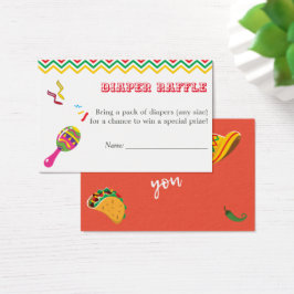Fiesta mexicana Baby Shower Diaper Raffle